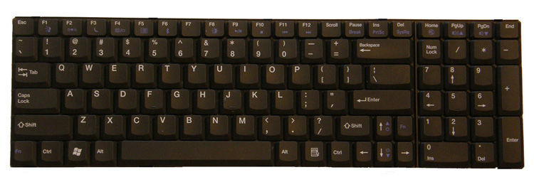 Matte Black keyboard style
