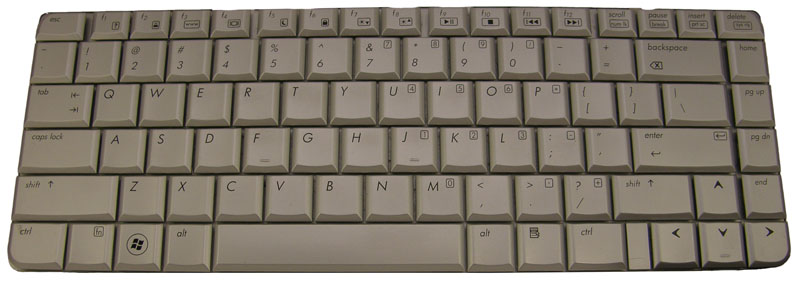 Silver keyboard