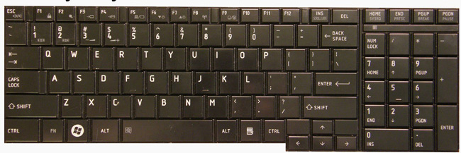 Glossy Flat Black keyboard