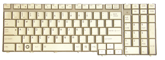 Silver keyboard