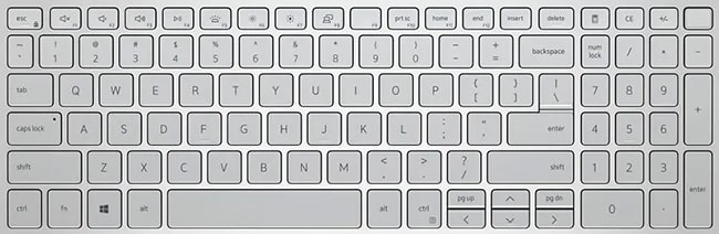 Silver keyboard style