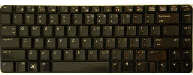 Glossy Black keyboard style