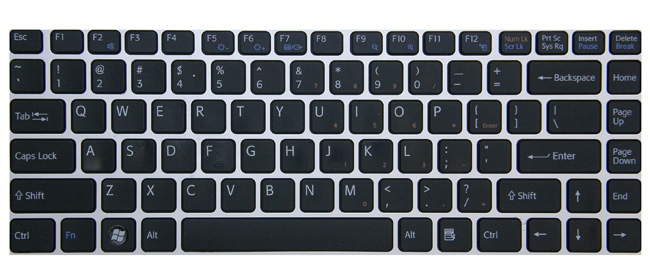Matte Black keyboard style