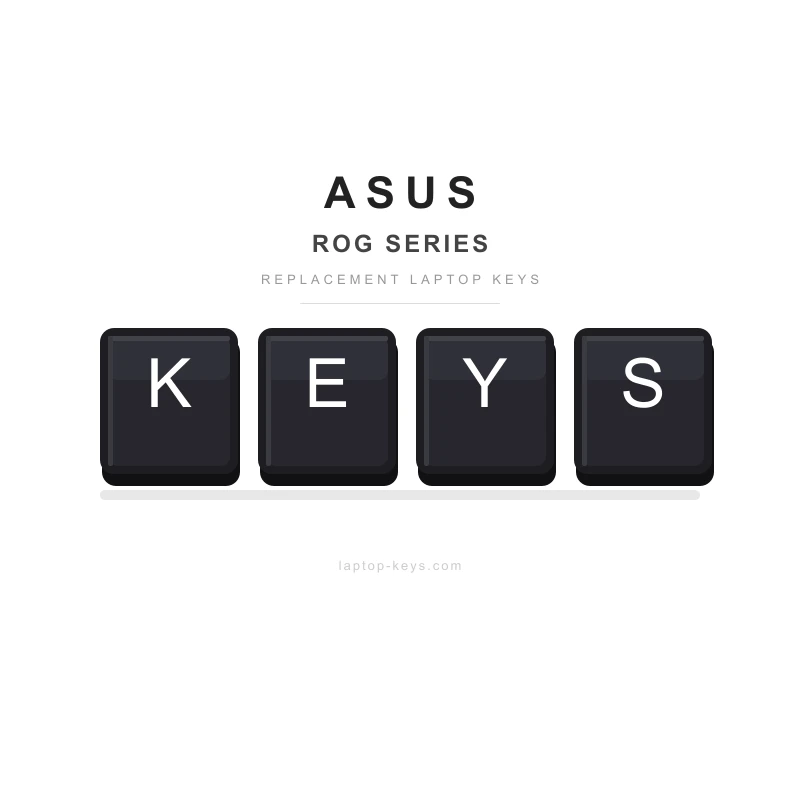 Asus ROG Series ROG G752VS replacement key repair kit — key cap, retainer clip and rubber cup