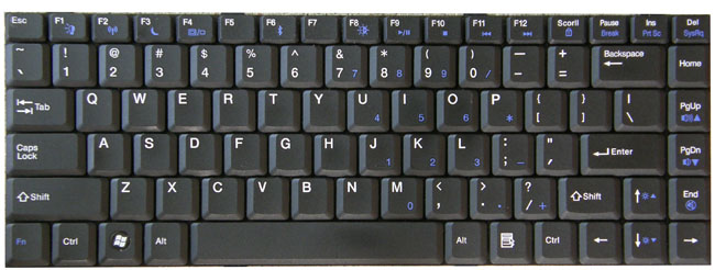 Matte Black keyboard